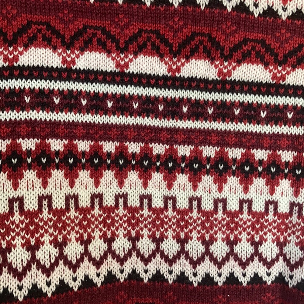 Relist 2/21 ❌ Croft & barrow classic crewneck fair isle sweater LP - Picture 6 of 16